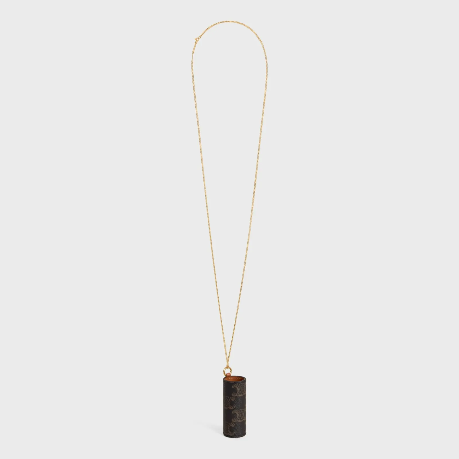 New LIPSTICK NECKLACE IN TRIOMPHE CANVAS AND CALFSKIN Beauty Accessories
