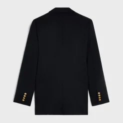 Best long blazer in diagonal wool Women Jackets