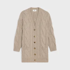 Hot long cardigan in wool, cashmere and silk Women Knitwear