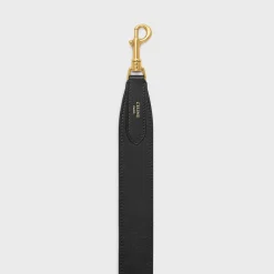 Fashion Long Strap in smooth calfskin with GOLD FINISHING Women Categories·Straps And Accessories