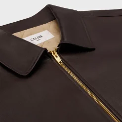 Outlet loose aviator blouson jacket in soft lambskin Women Jackets | Leather And Shearling