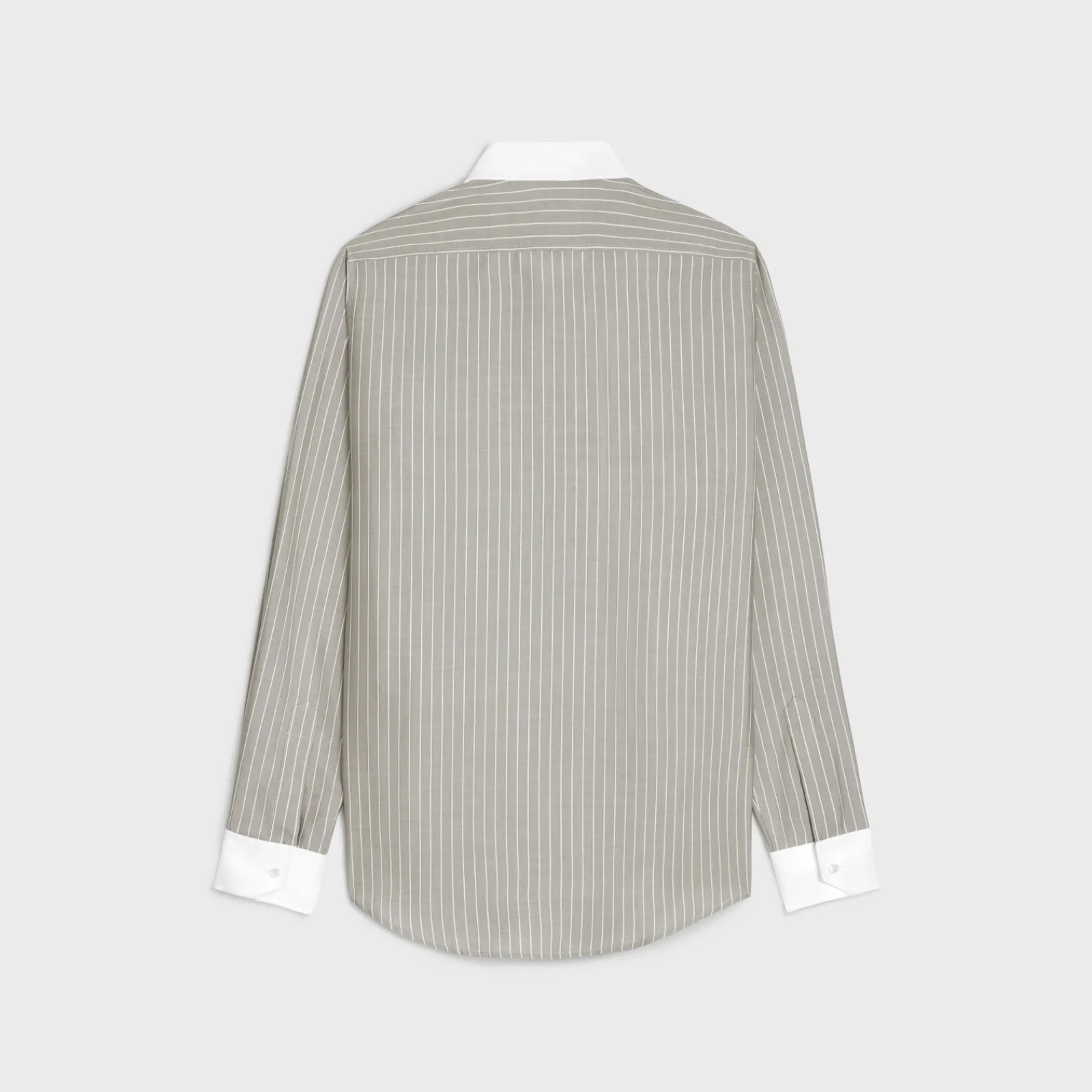 Fashion loose carnaby shirt in striped silk Shirts
