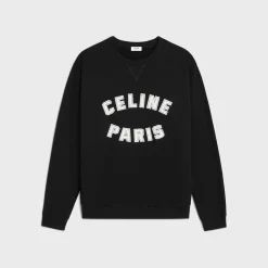 Discount loose paris sweatshirt in cotton fleece T-Shirts And Sweatshirts