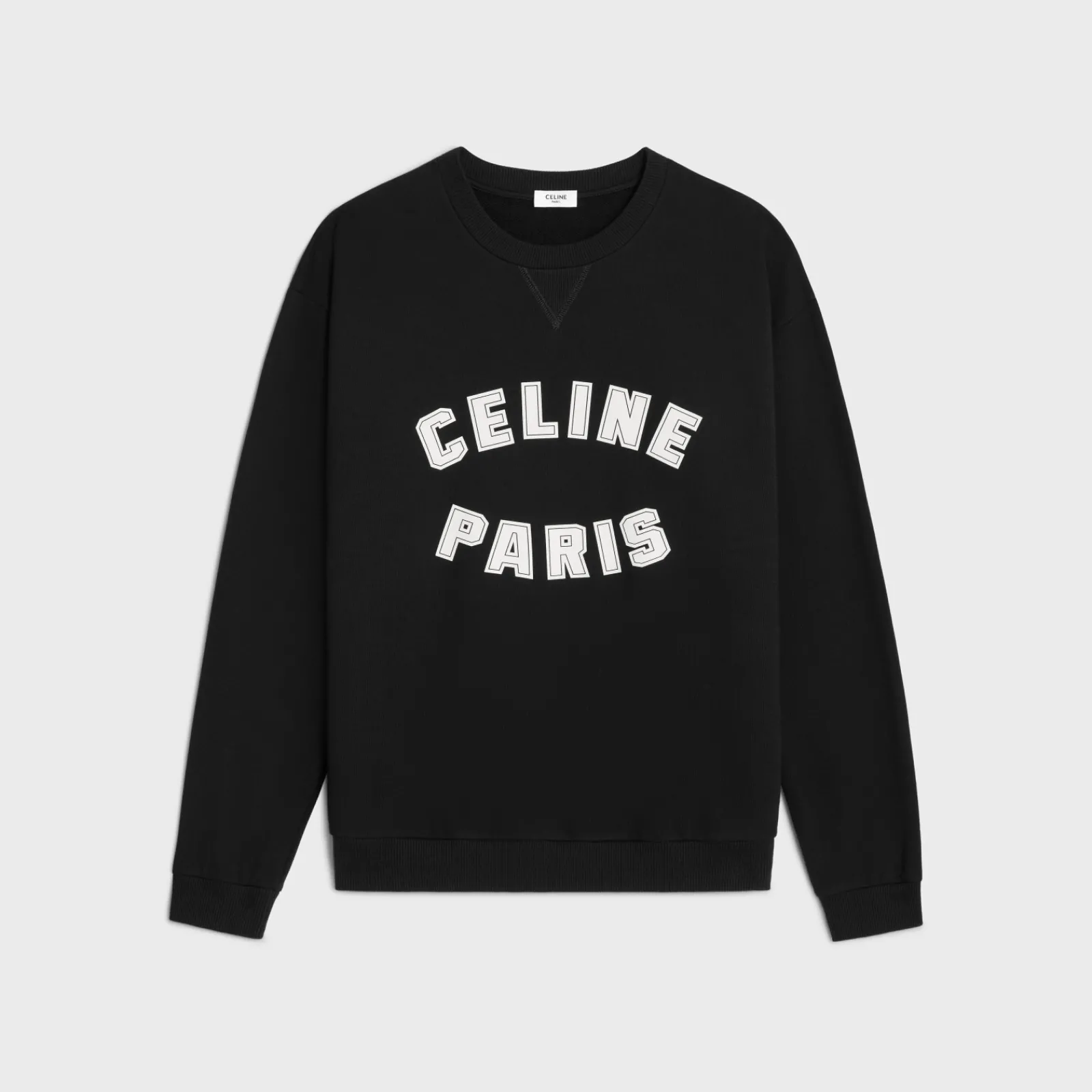 Discount loose paris sweatshirt in cotton fleece T-Shirts And Sweatshirts