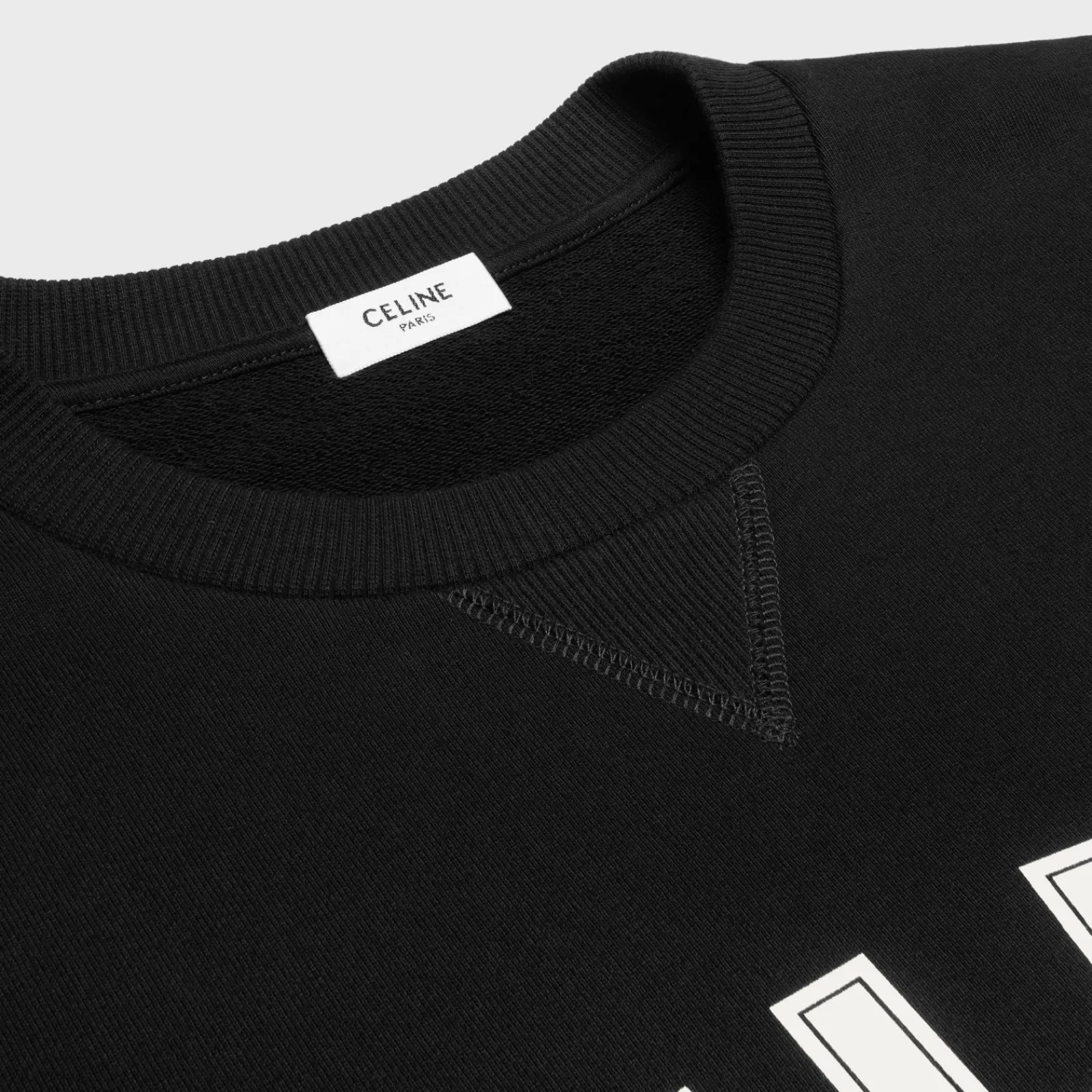 Discount loose paris sweatshirt in cotton fleece T-Shirts And Sweatshirts