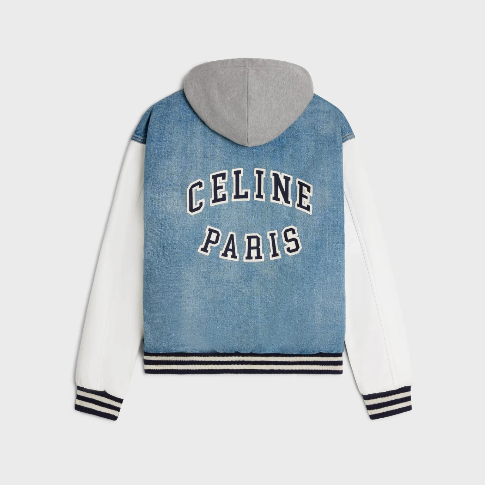 Online loose teddy jacket in pismo wash denim Denim