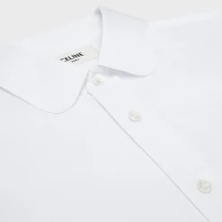 Sale loose peter pan collar shirt in cotton poplin Shirts