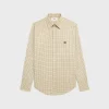 Outlet loose shirt in checked cotton Shirts