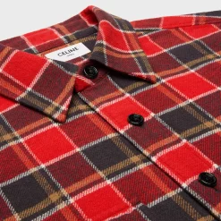 Fashion loose shirt in checked cotton Shirts