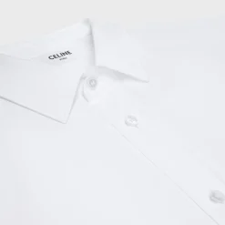 Clearance loose shirt in cotton poplin Shirts