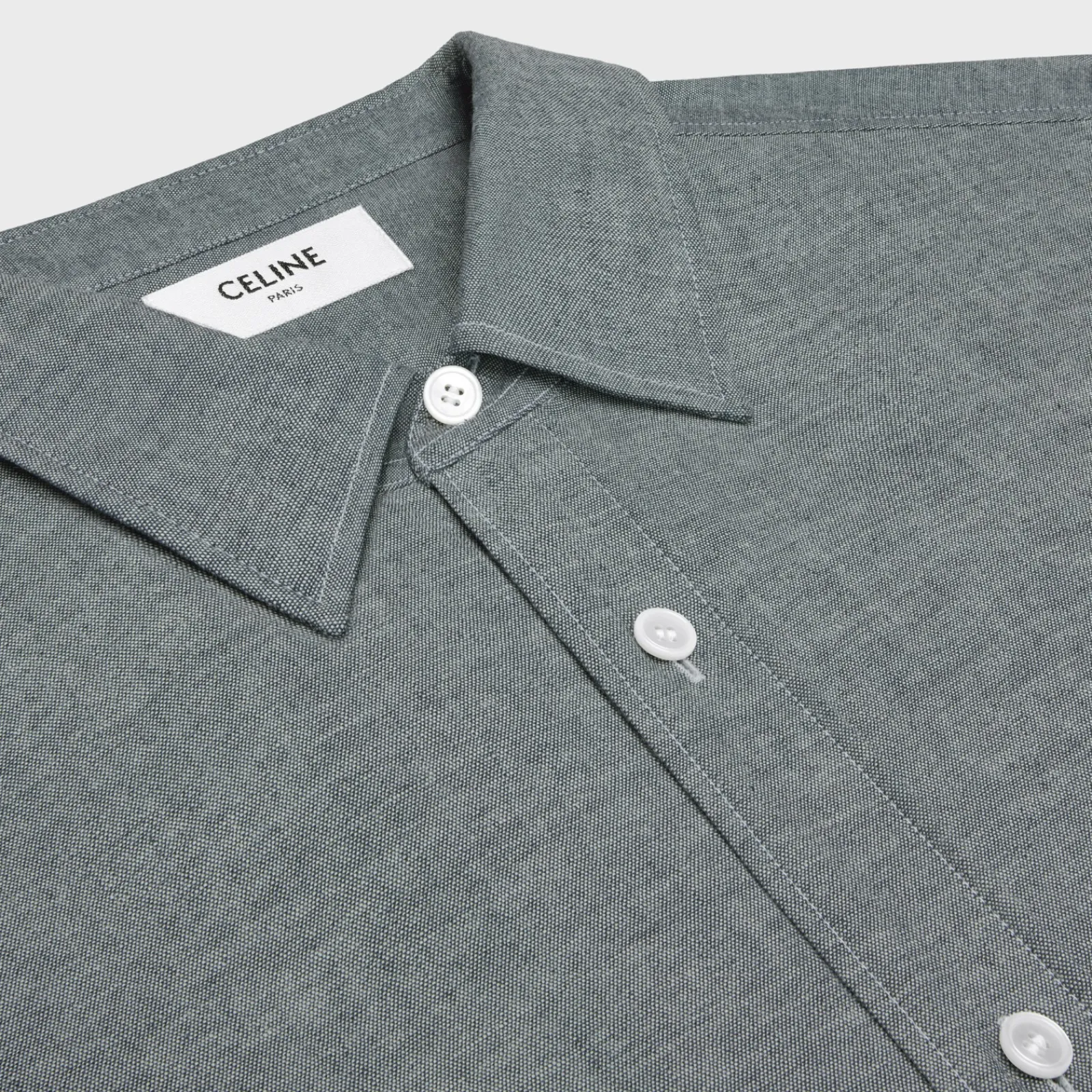 Clearance loose shirt in light chambray cotton Shirts