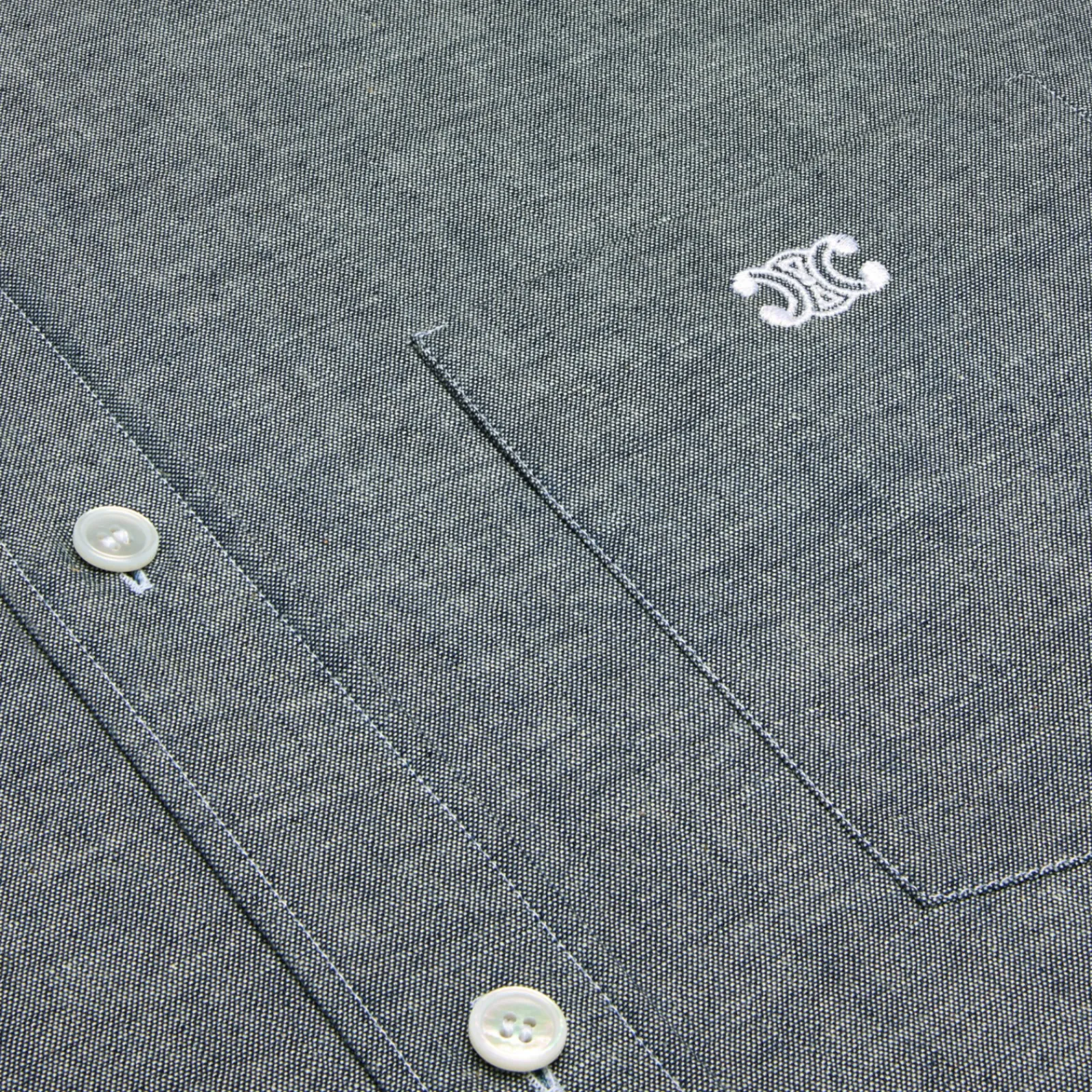 Clearance loose shirt in light chambray cotton Shirts