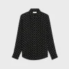 Sale loose shirt in printed viscose Shirts