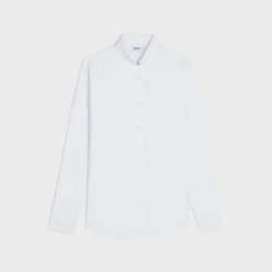 Discount loose shirt with inverted collar in cotton poplin Shirts