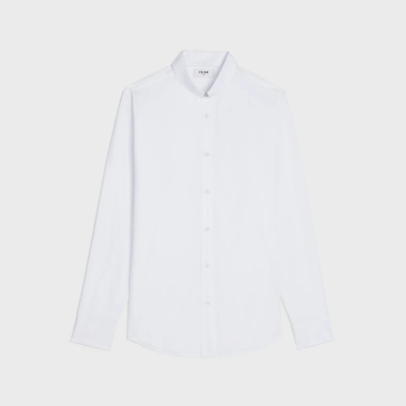 Discount loose shirt with inverted collar in cotton poplin Shirts