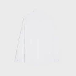 Discount loose shirt with inverted collar in cotton poplin Shirts