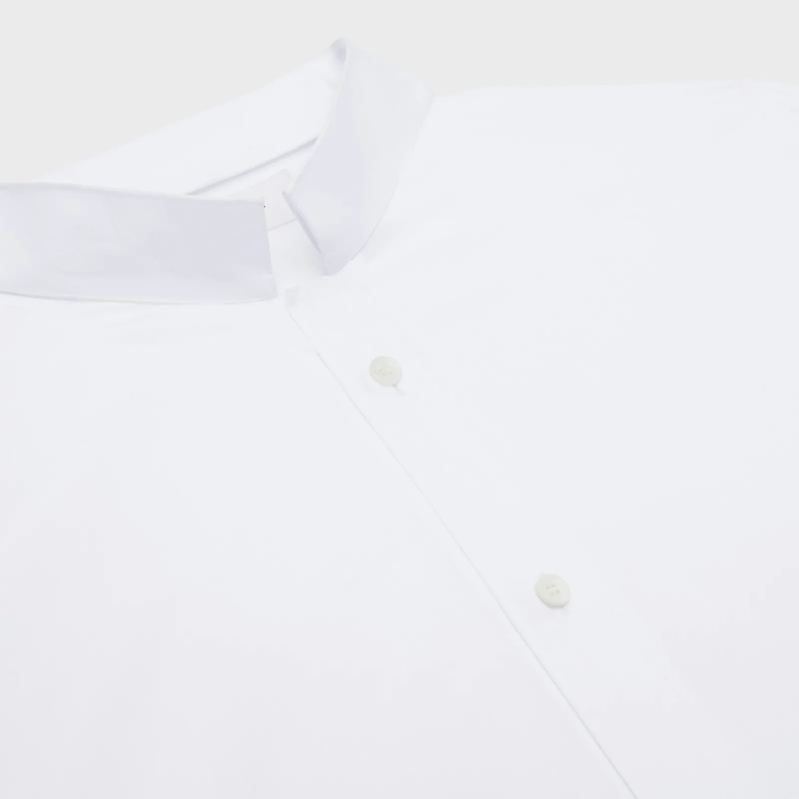 Discount loose shirt with inverted collar in cotton poplin Shirts