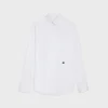 Online loose shirt with upturned collar in cotton poplin Shirts