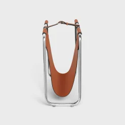New Magazine rack in triomphe canvas and aluminium Stationery