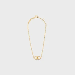 Fashion Maillon Triomphe Bracelet in Yellow Gold and Diamonds Women Maillon Triomphe | Categories·Bracelets