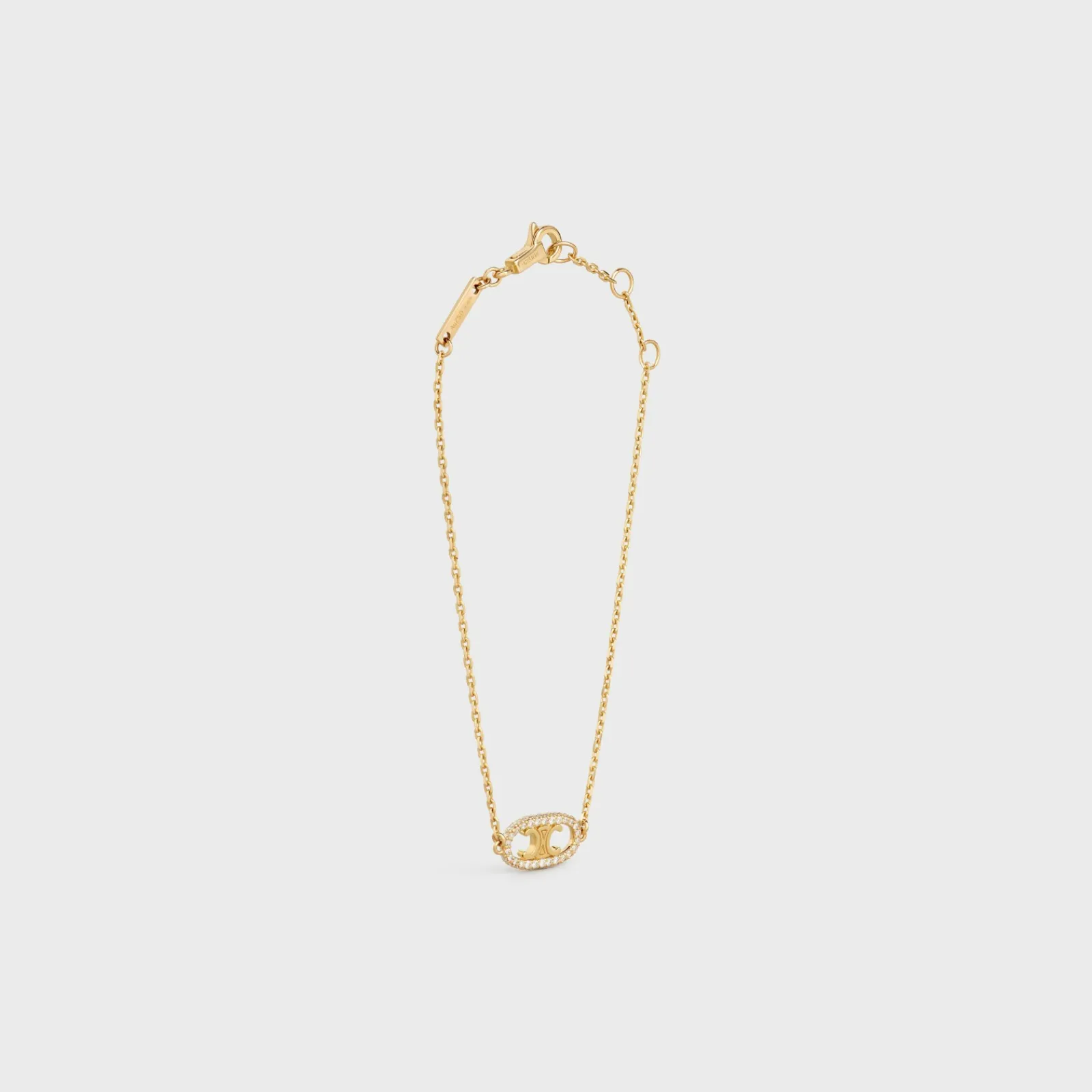 Fashion Maillon Triomphe Bracelet in Yellow Gold and Diamonds Women Maillon Triomphe | Categories·Bracelets