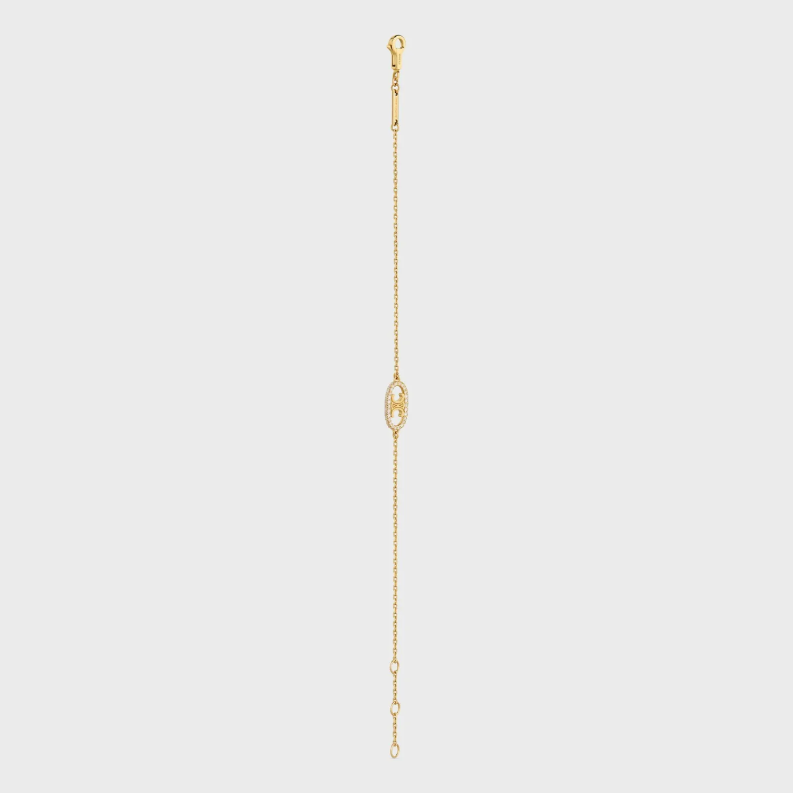 Fashion Maillon Triomphe Bracelet in Yellow Gold and Diamonds Women Maillon Triomphe | Categories·Bracelets