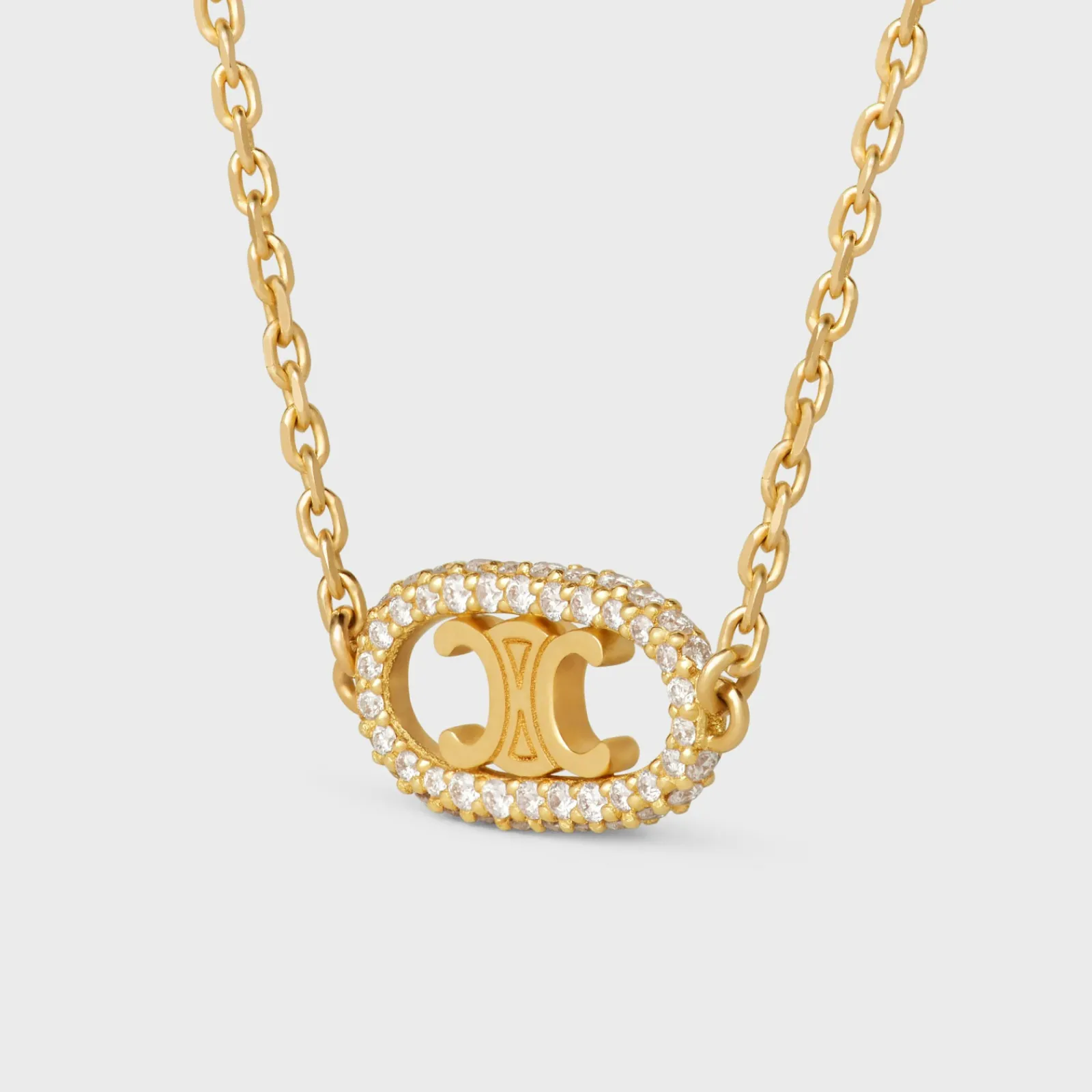 Online Maillon Triomphe Necklace in Yellow Gold and Diamonds Women Maillon Triomphe | Categories·Necklaces