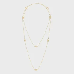 Hot Maillon Triomphe Sautoir in Yellow Gold and Diamonds Women Maillon Triomphe | Categories·Necklaces