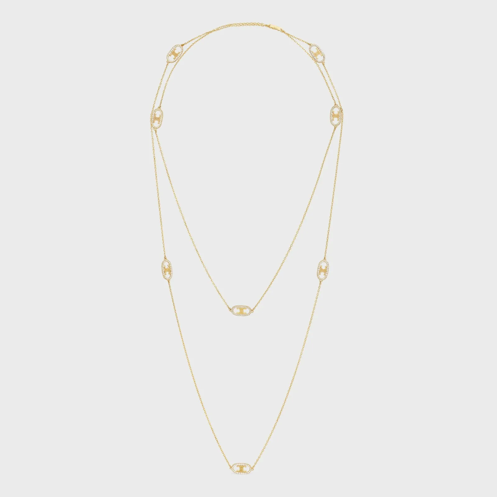 Hot Maillon Triomphe Sautoir in Yellow Gold and Diamonds Women Maillon Triomphe | Categories·Necklaces