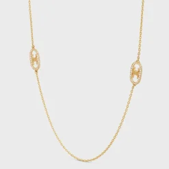 Hot Maillon Triomphe Sautoir in Yellow Gold and Diamonds Women Maillon Triomphe | Categories·Necklaces