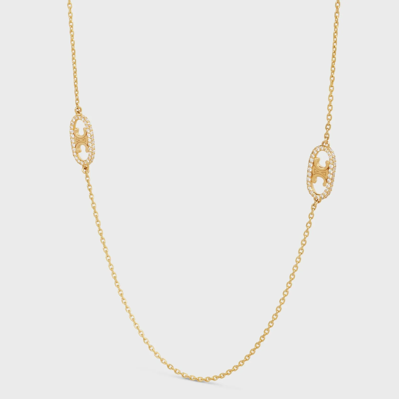 Hot Maillon Triomphe Sautoir in Yellow Gold and Diamonds Women Maillon Triomphe | Categories·Necklaces