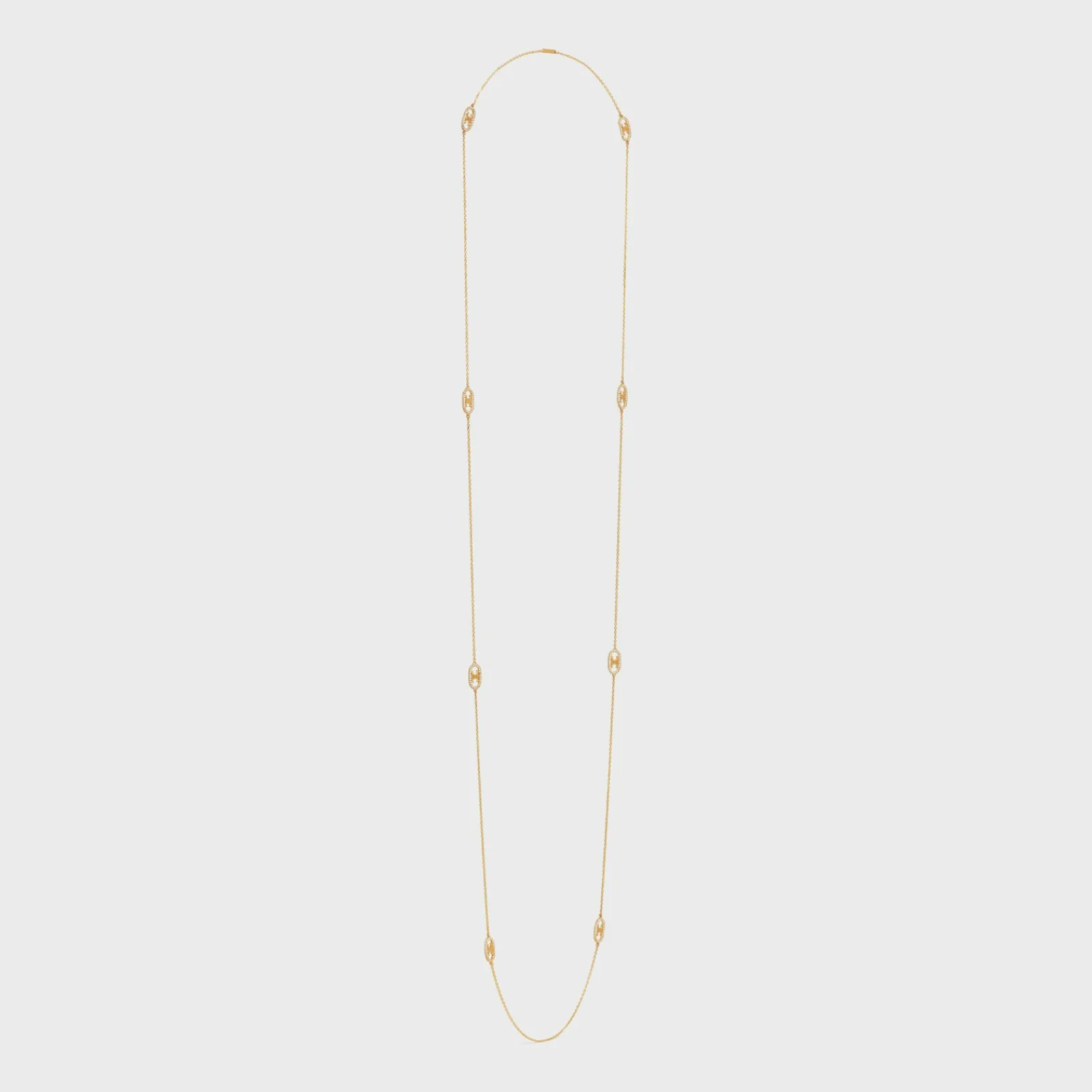 Hot Maillon Triomphe Sautoir in Yellow Gold and Diamonds Women Maillon Triomphe | Categories·Necklaces