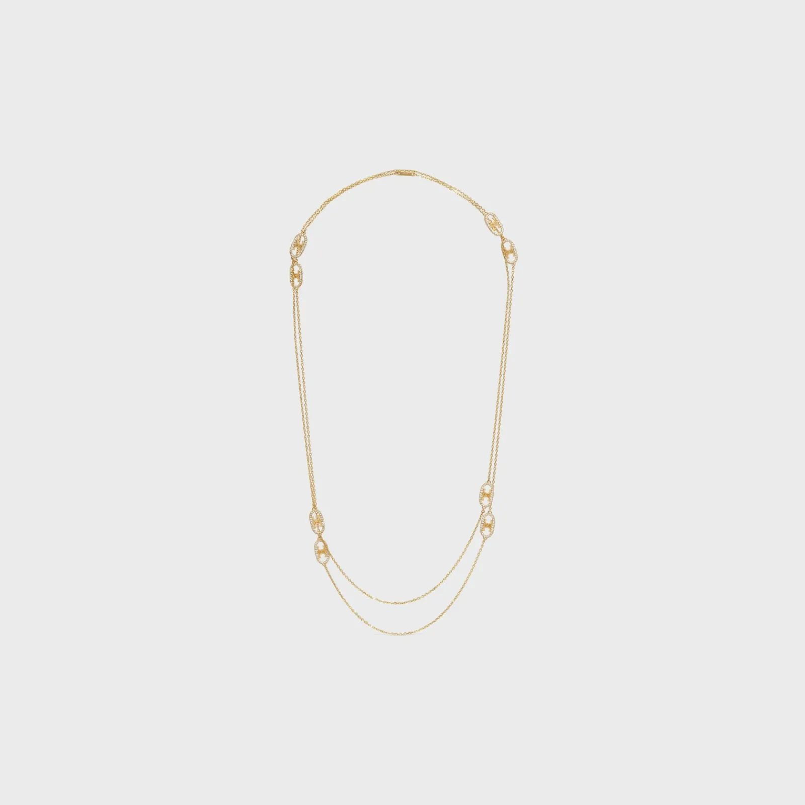 Hot Maillon Triomphe Sautoir in Yellow Gold and Diamonds Women Maillon Triomphe | Categories·Necklaces