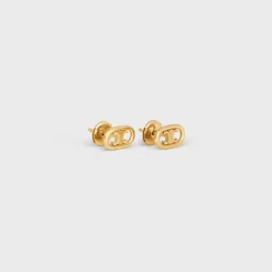 Sale Maillon Triomphe Studs in Yellow Gold Women Maillon Triomphe | Categories·Earrings