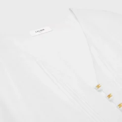 Clearance maxi dress in cotton twill Women Dresses And Skirts