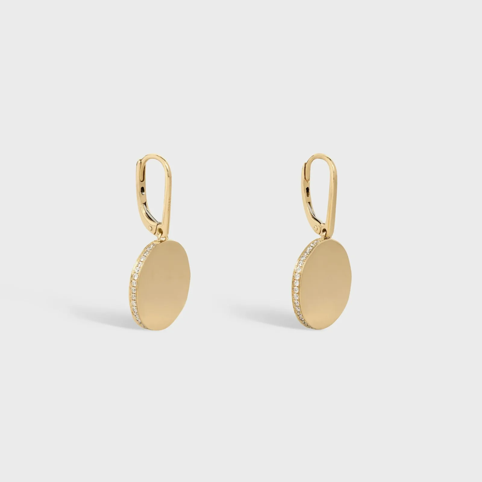 Clearance Medaille Earrings in Yellow Gold and Diamonds Women Other Lines | Categories·Earrings