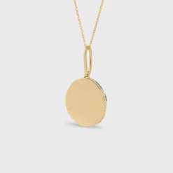 New Medaille Small Necklace in Yellow Gold and Diamonds Women Other Lines | Categories·Necklaces