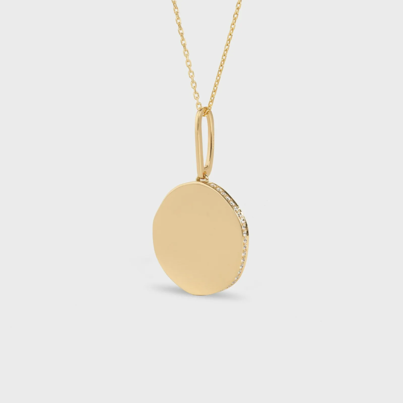 New Medaille Small Necklace in Yellow Gold and Diamonds Women Other Lines | Categories·Necklaces