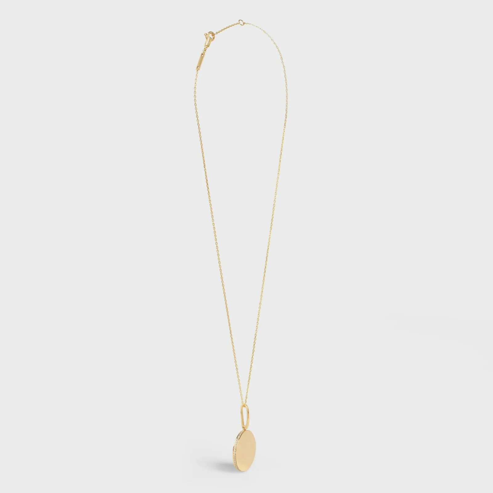 New Medaille Small Necklace in Yellow Gold and Diamonds Women Other Lines | Categories·Necklaces