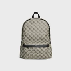 Sale Medium Backpack in TRIOMPHE CANVAS AND CALFSKIN Triomphe Canvas | Categories·Backpacks