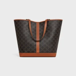 Sale MEDIUM CABAS in Triomphe Canvas and calfskin Women Triomphe Canvas | Categories·Hobo And Tote Bags