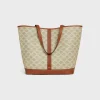 Best MEDIUM CABAS in Triomphe Canvas and calfskin Women Triomphe Canvas | Categories·Hobo And Tote Bags
