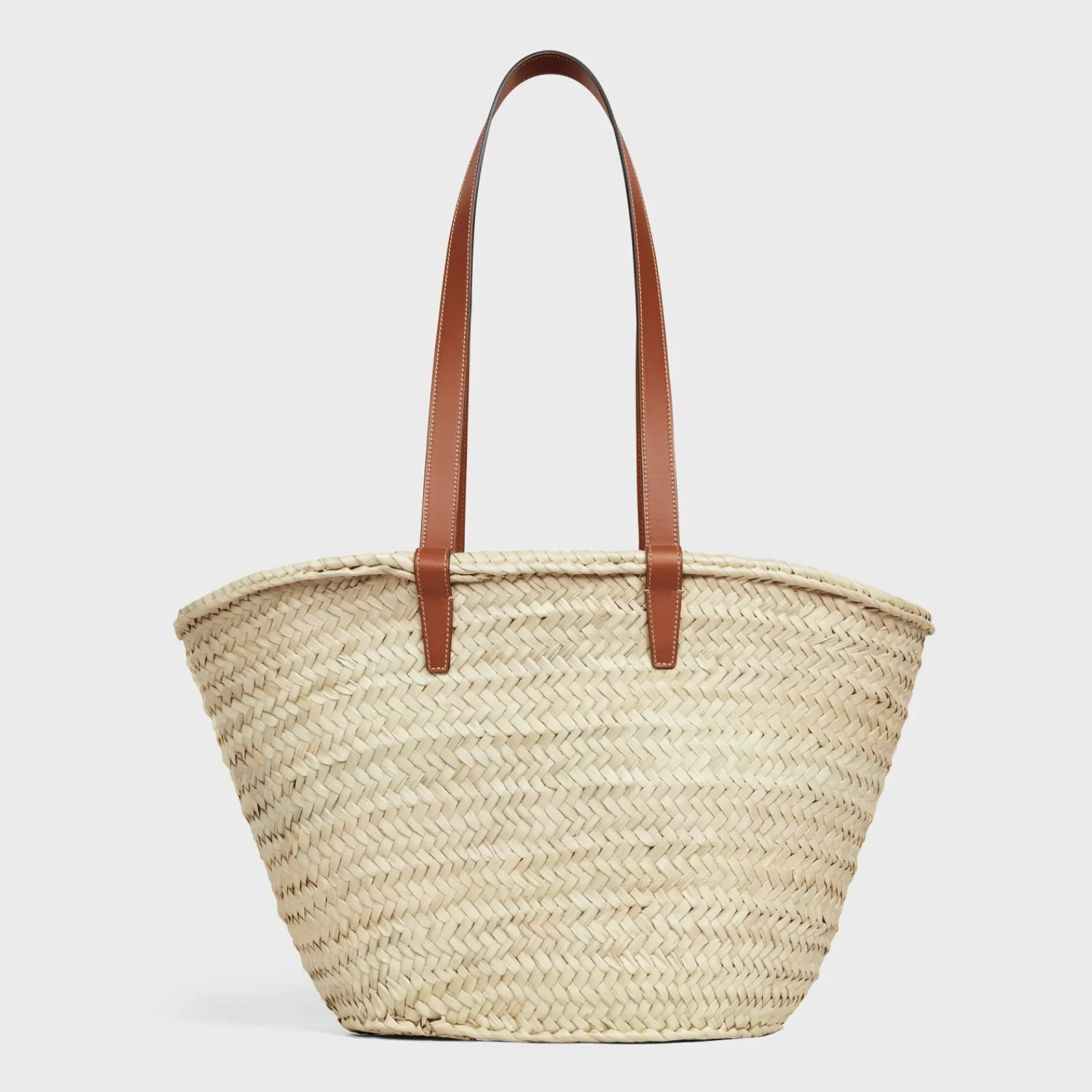 Online MEDIUM CLASSIC PANIER in Palm leaves and Calfskin Women More Lines·Classic Panier | Categories·Hobo And Tote Bags