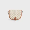 Sale Medium Folco bag in Triomphe Canvas and calfskin Women Triomphe Canvas | Categories·Cross-Body Bags