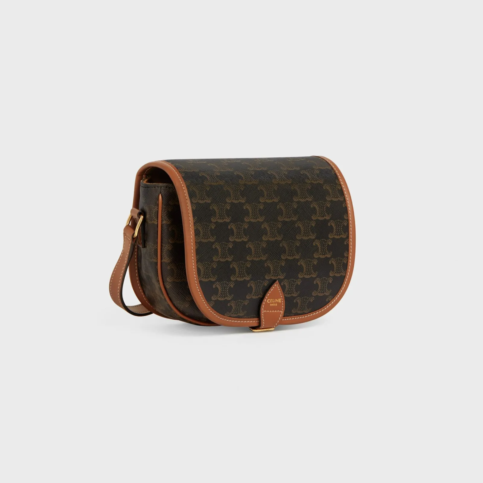 Best Medium Folco bag in Triomphe Canvas and calfskin Women Triomphe Canvas | Categories·Cross-Body Bags