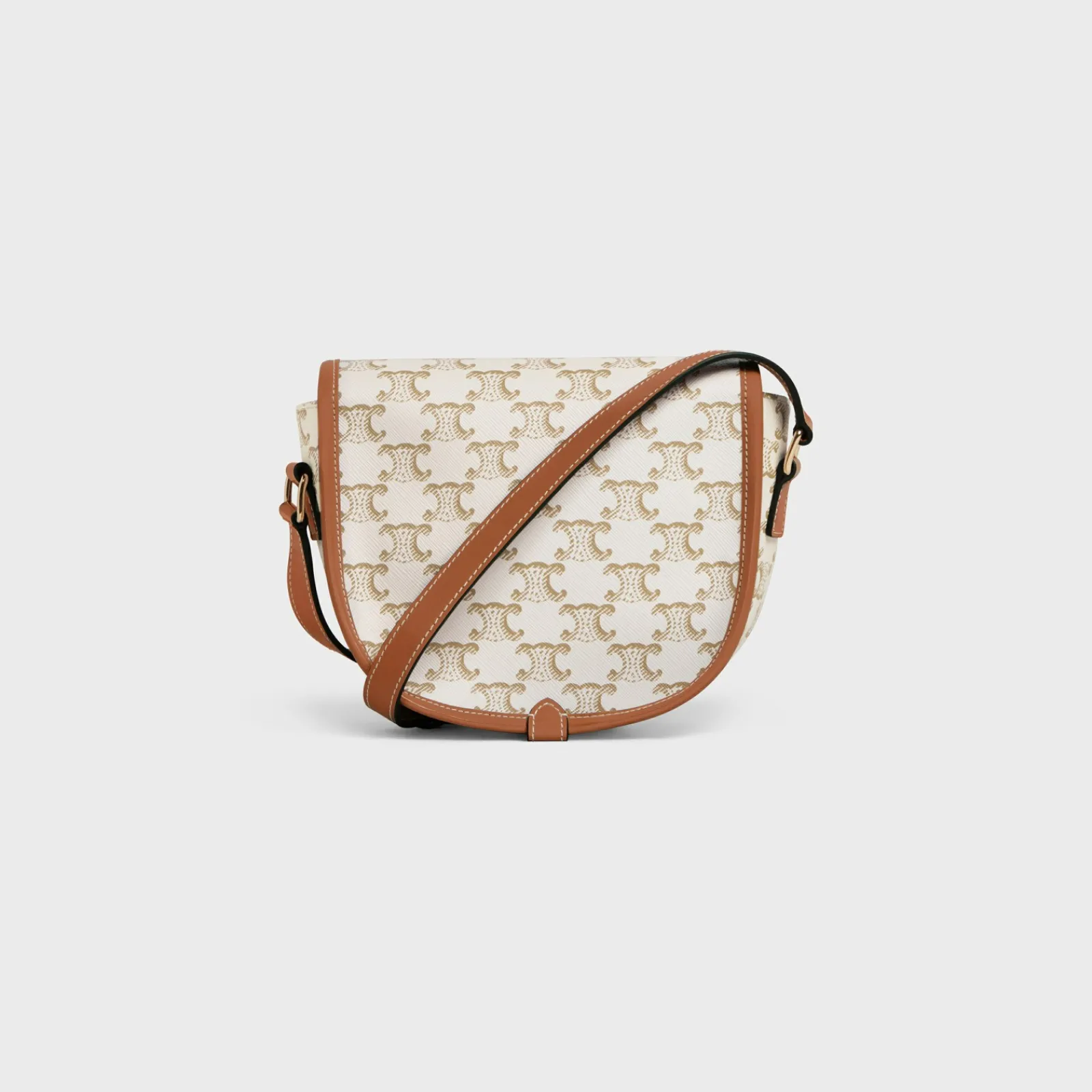 Sale Medium Folco bag in Triomphe Canvas and calfskin Women Triomphe Canvas | Categories·Cross-Body Bags