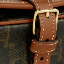 Best Medium Folco bag in Triomphe Canvas and calfskin Women Triomphe Canvas | Categories·Cross-Body Bags