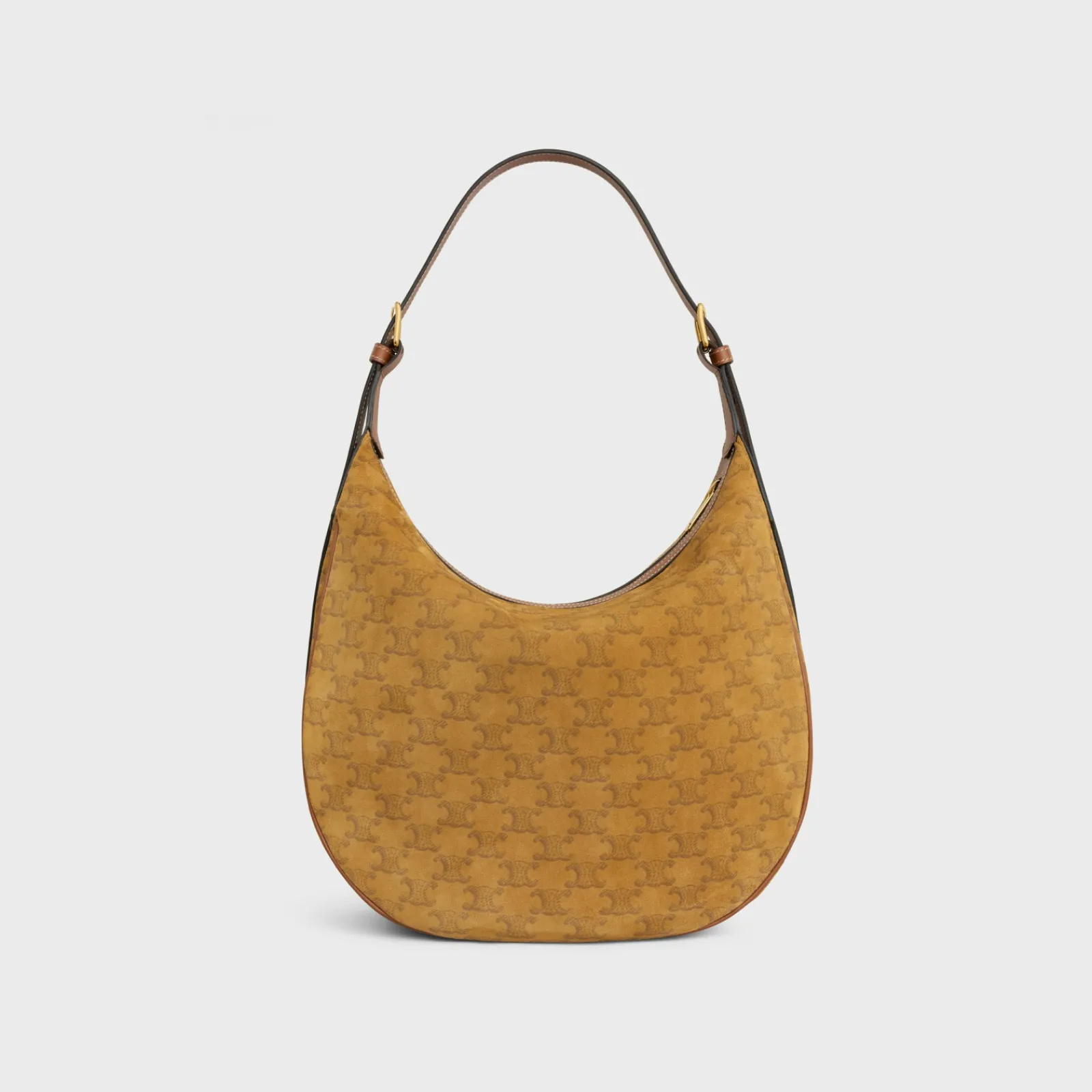 Discount MEDIUM HELOÏSE BAG CUIR TRIOMPHE in SUEDE CALFSKIN WITH TRIOMPHE ALL-OVER Women More Lines·Cuir Triomphe | Categories·Cross-Body Bags