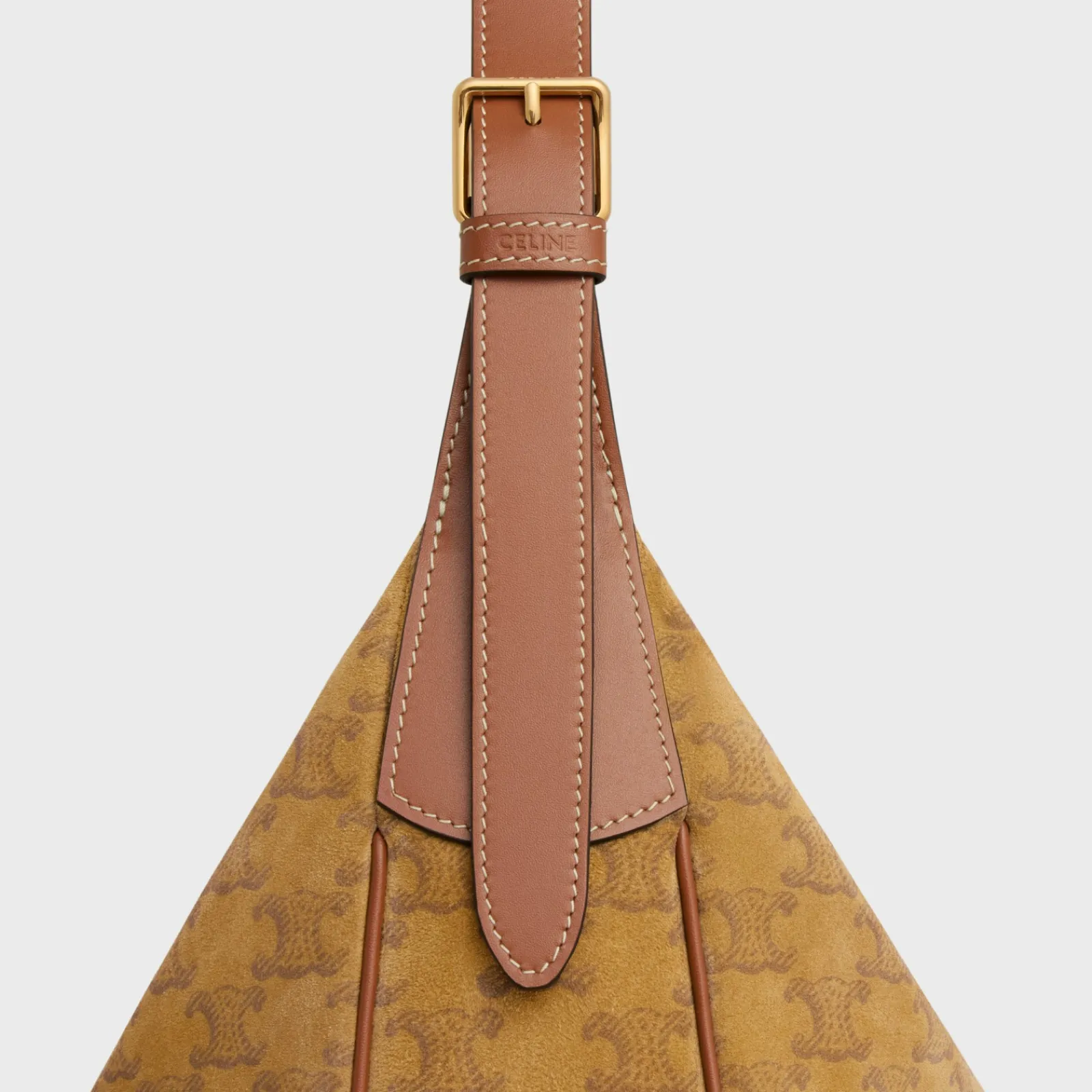 Discount MEDIUM HELOÏSE BAG CUIR TRIOMPHE in SUEDE CALFSKIN WITH TRIOMPHE ALL-OVER Women More Lines·Cuir Triomphe | Categories·Cross-Body Bags