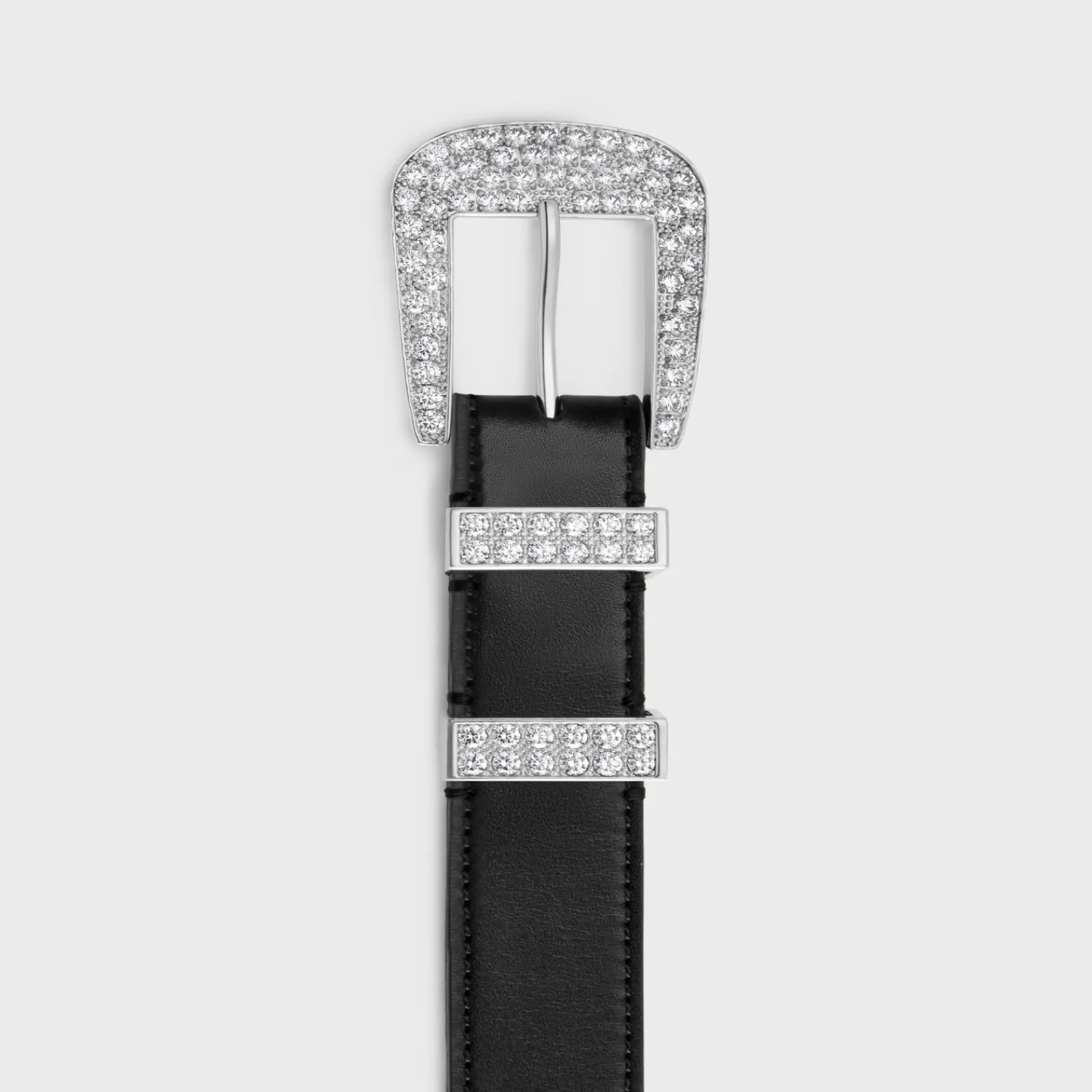 Clearance MEDIUM MARCO BELT WITH STRASS in VINTAGE CALFSKIN Women Other Lines